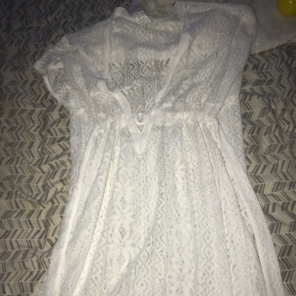 Size small white coverup